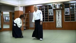 Ishigaki Shihan's Aikido Lesson：Jyo-dori,Jyo-waza（Last　Week)　先週の技：杖技、杖取り）