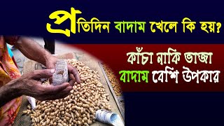 প্রতিদিন বাদাম খেলে কি হয় ? কাঁচা নাকি ভাজা বাদাম স্বাস্থ্যের জন্যে বেশি উপকারী ! দেখুন বিস্তারিত..