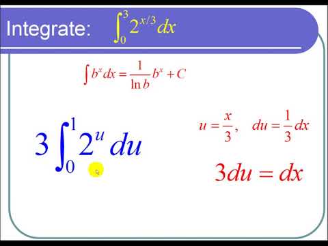 Integrating An Exponential With Base 2 - YouTube