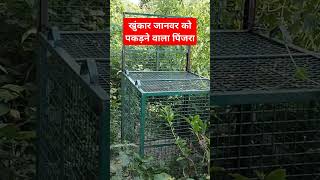 खुंकार जानवर को पकड़ने वाला पिंजरा. #viral  #bihar #up #uttarpradesh #siyar #animals #yt #shorts