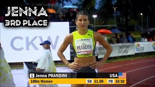 Jenna Prandini (22.82) Comes In 3rd Place in 200m at Luzern (Aug. 30, 2022)