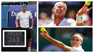 Sam Groth 🔥 The Fastest Server vs Roger Federer (263,4 kmh-163,7 mph).