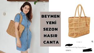 BEYMEN 13.950 TL'lik HASIR CANTA YAPTIM #Hasırcantanasılyapılır #markachallenge  #beymen #zara