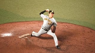 【阪神】石井大智、同点の11回に登板！投球練習！9月24日 阪神vs中日