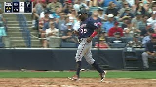 MIN@NYY: Dozier bloops a run-scoring single in 6th