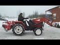 kubota gl25 уборка снега.