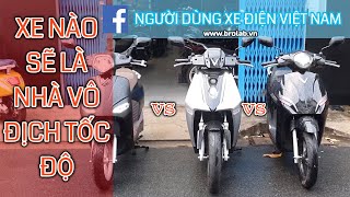 Test Tốc Độ 3 Chiếc Xe Điện Vinfast Feliz - Vento Và Theon |Hưng Xe Điện