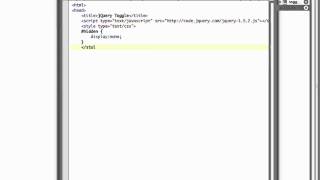 jQuery Toggle effect