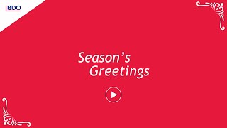 BDO Season's greetings video 2023