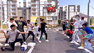 حرب بندقيات خرز و بلالين ميه انت واخوك💥😂 السلسيلي