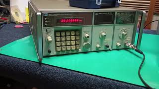 HP8660 RF Generator, First Test with new Power Supply #testequipment #hp #hamradio #rf #powersupply