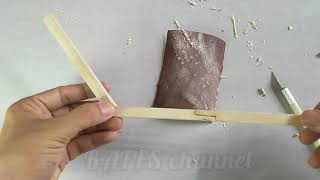 Tutorial membuat miniatur kapal layar pinisi dari stik es krim  #part 1