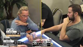 Ryan Fee \u0026 Barry Woods $10,000 4-Bet Levelling War!! ♠ Hand of the Night ♠ Live at the Bike!