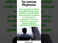 tips jaminan penghasilan