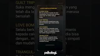 4 jenis manipulasi psikologi