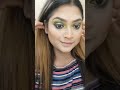 Green eyes makeup look || green makeup tutorial ||Glitter corner by mou