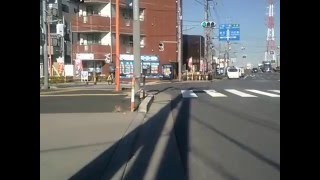 【自転車車載】六月町郵便局〜埼玉りそな銀行八潮支店(2016/02/16)