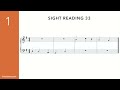 rcm level 1 sight reading exercise 31 35 piano one hand at a time five finger position