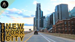 Driving to the Financial District! Downtown on FDR Drive  - Drives NYC