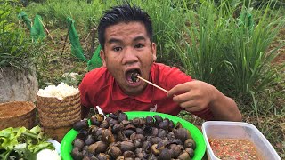 หอยเชอรี่ น้ำจิ้มซีฟู๊ดรสเด็ดเผ็ดแซ่บนัว #กินตามสไตล์ บ่าวเป็ด