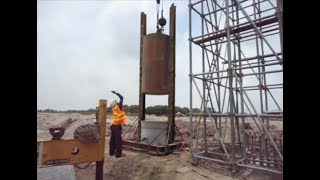 TPLEX - Pile Dynamic Test (PDA) of Bored Pile No  8 at Paniqui Interchange, May 31, 2011