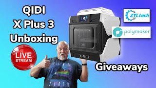 Qidi Tech X-Plus 3 Unboxing & First Print | Giveaways