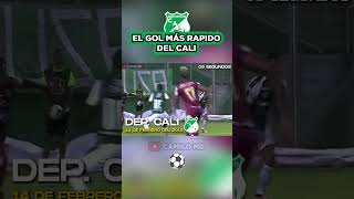 😱El gol más rapido del Deportivo Cali💚🤍 #futbolcolombiano #futbol #ligabetplay