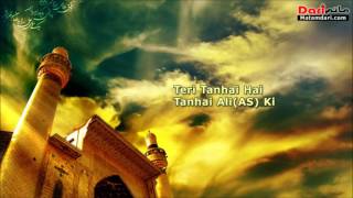 Teri Tanhai Hy Tanhai Ali a.s Ki Noha Shahid Baltistani 2011 with English Subtitle