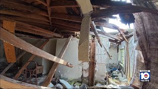 Nearly a dozen contractors from various trades unite to help Miami-Dade man restore home