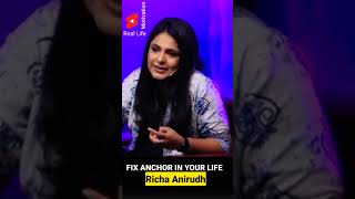 Life Mein Kuchh chijen fix Rakhna chahie|Richa Anirudh  @zindagiwithricha #sandeepmaheshwari #shorts