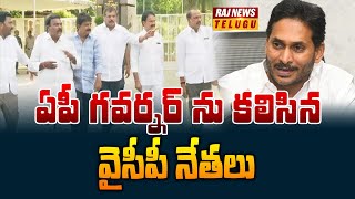 ఏపీ గవర్నర్ ను కలిసిన వైసీపీ నేతలు | YCP Leaders Complaint To AP Governor on Jagan Security|Raj News