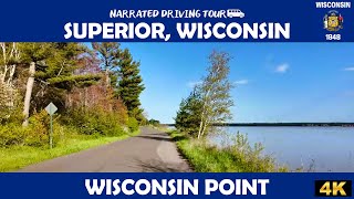 ๐ Superior, Wisconsin - Wisconsin Point ๐ 4K Drive