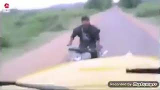 chiranjeevi reverse bike stunt comedy