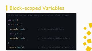 web development tutorial - (Block-scoped Variables) part #35