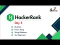 Day 5 | HackerRank Python Challenge | Mutation, Find a String, String Validators & Text Alignment