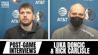 Luka Doncic & Rick Carlisle Review Loss vs. Blazers, Luka's Passes & Kristaps Porzingis' Play