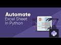 Automate Excel With Python - Python Excel Tutorial (OpenPyXL)