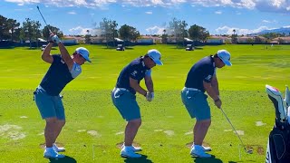 TOM KIM GOLF SWING - IRON SWING - FULL SPEED \u0026 SLOW MOTION