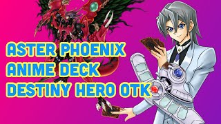 Yu-Gi-Oh DESTINY HERO DECK - Aster Phoenix Anime Character Deck GX - Team Time Riders