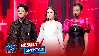 Result Spekta Show 3! Ardhitio, Rara \u0026 Angie Siapa yang Akan Tereliminasi?! - Indonesian Idol 2025