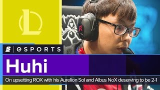 Huhi on upsetting ROX with his Aurelion Sol and Albus NoX Luna deserving to be 2-1