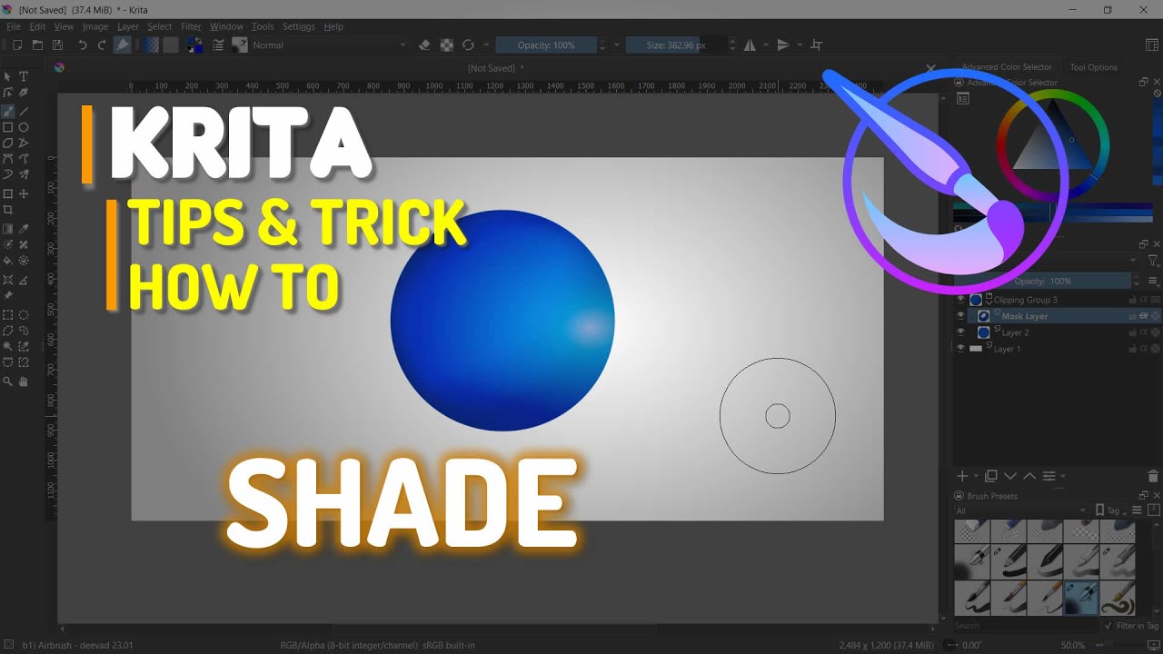 Krita How To Shade Youtube