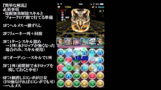 【パズドラ】【高速周回】セラフィス降臨！ 討弓の鋼星神・メリディオナリスpt ソロ 解説付き