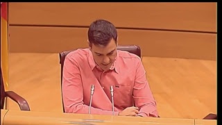 Pedro Sánchez en interparlamentaria del PSOE