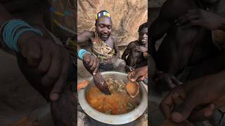 Wow,, that's Amazing Lunch 😋🔥 Very delicious food, Hadzabe Lifestyle in Big Forest#Africa #tradition