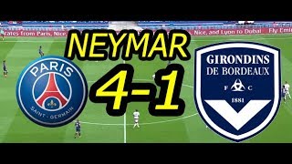 Paris SG vs Bordeaux 4-1 NEYMAR GOOL Ligue 1 - 17/18 Highlights HD 30-09-2017