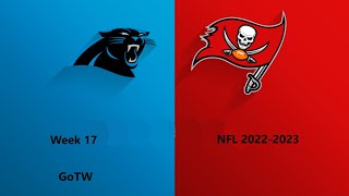 NFL 2022-2023 Season - Week 17: Panthers @ Buccaneers (GoTW)