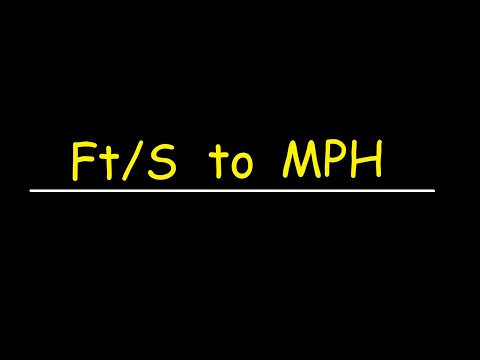 How do you convert seconds to Miles?