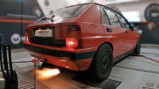 1989 Lancia Delta HF Integrale 16V feat. Straight Pipe \u0026 Anti-Lag on the DYNO | *VOLUME WARNING* ⚠️