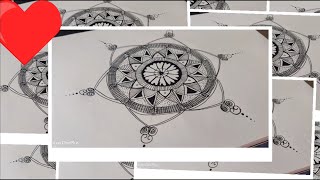Mandala design| Madala easy design| Mandaladesign on Paper | Mandala design art | By VijeyataSTYLE